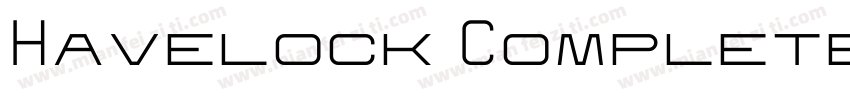 Havelock Complete Regular字体转换